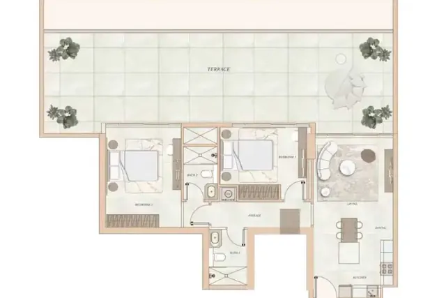 2 bedroom apartment