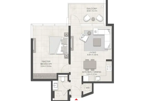1 bedroom apartment