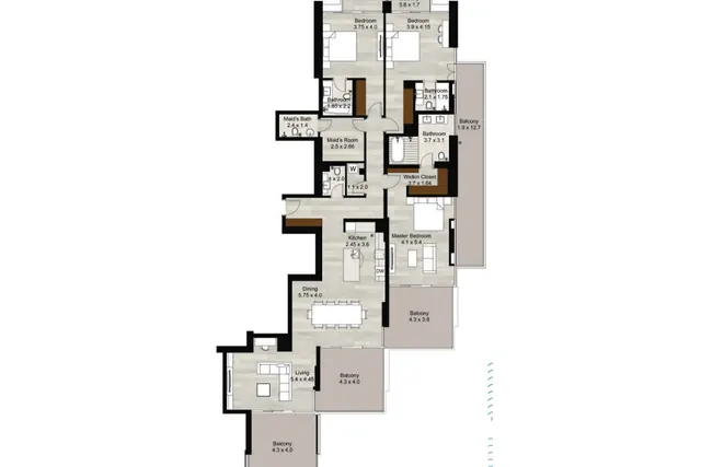 3 bedroom apartment