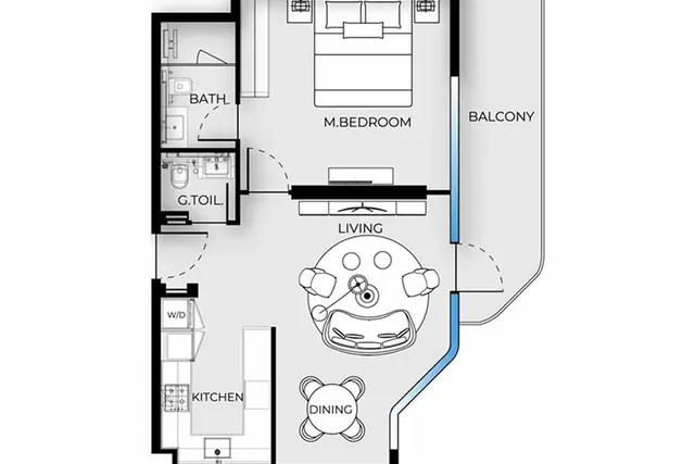 1 bedroom apartment
