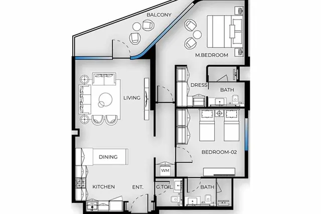 2 bedroom apartment