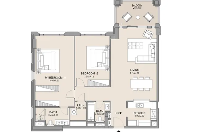 2 bedroom apartment
