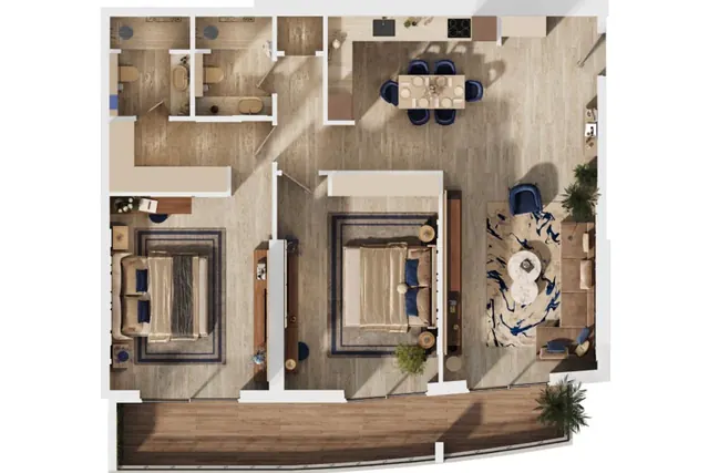 2 bedroom apartment