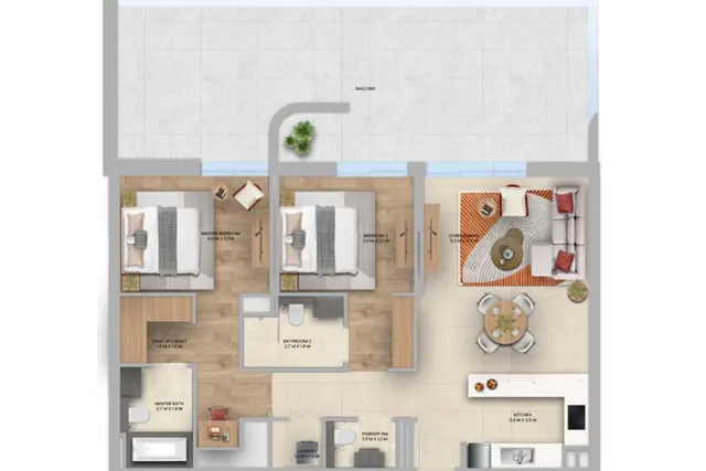 2 bedroom apartment