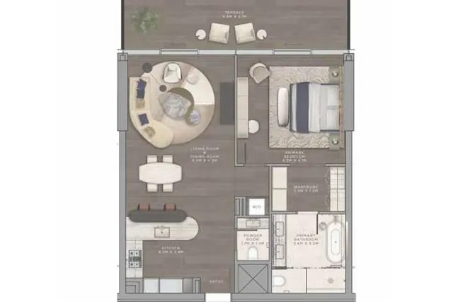 1 bedroom apartment