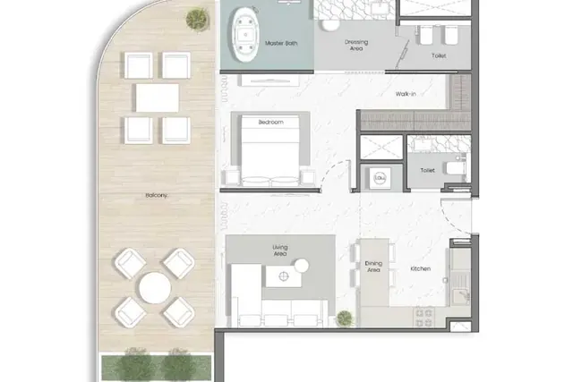1 bedroom apartment