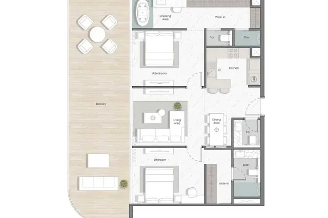 2 bedroom apartment
