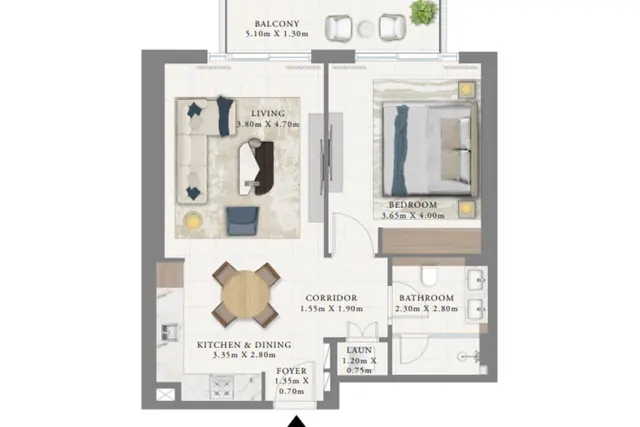 1 bedroom apartment