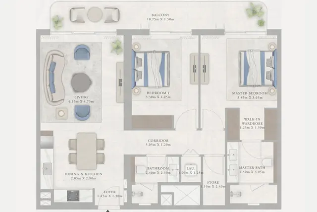 2 bedroom apartment