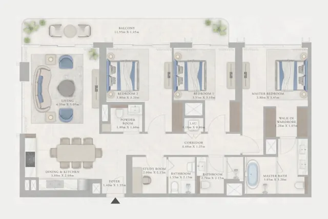 3 bedroom apartment