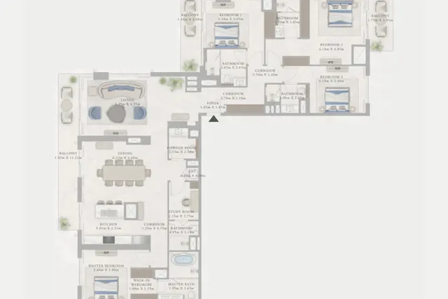 4 bedroom apartment