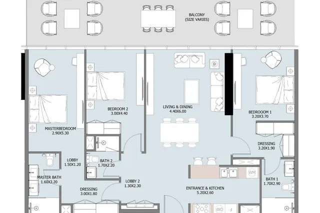 3 bedroom apartment