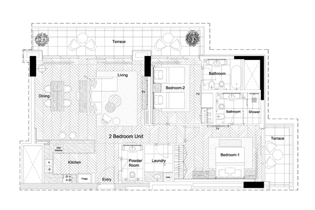 2 bedroom