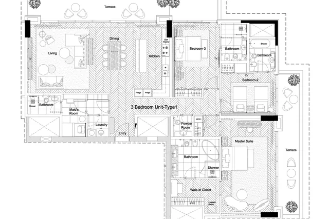 3 bedroom