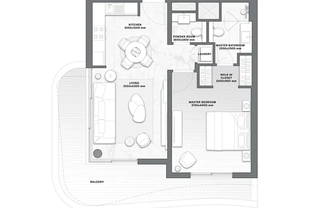 1 bedroom apartment