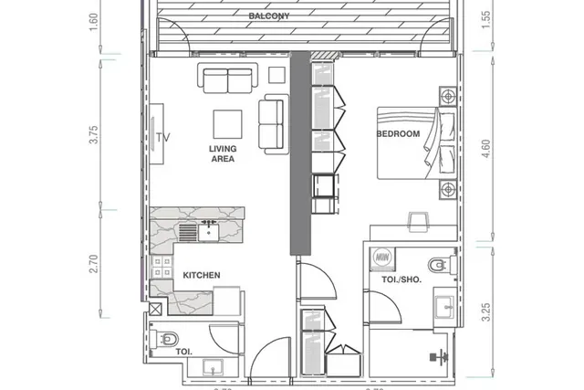 1 bedroom apartment