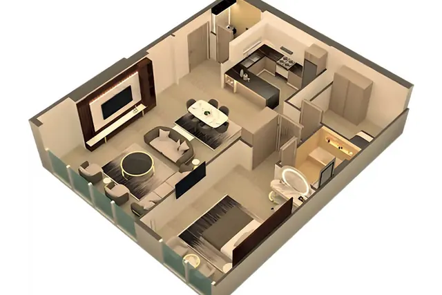 1 bedroom apartment