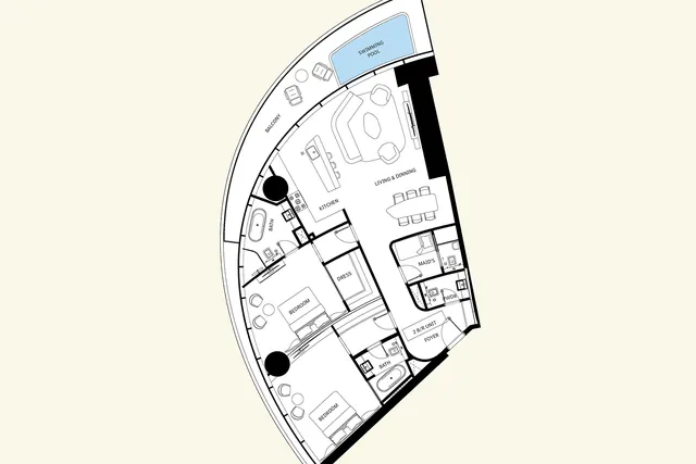 2 bedroom Mercedes-Benz Pagoda Suite