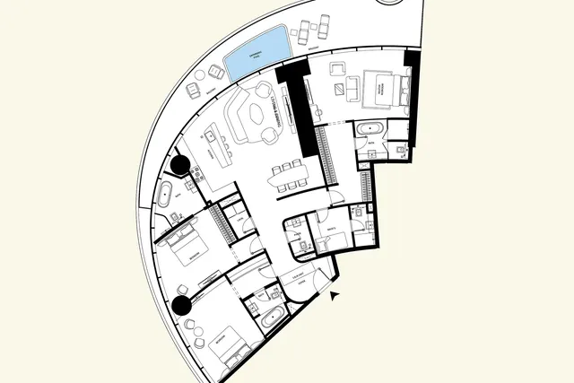 3 bedroom Grand Mercedes Suite