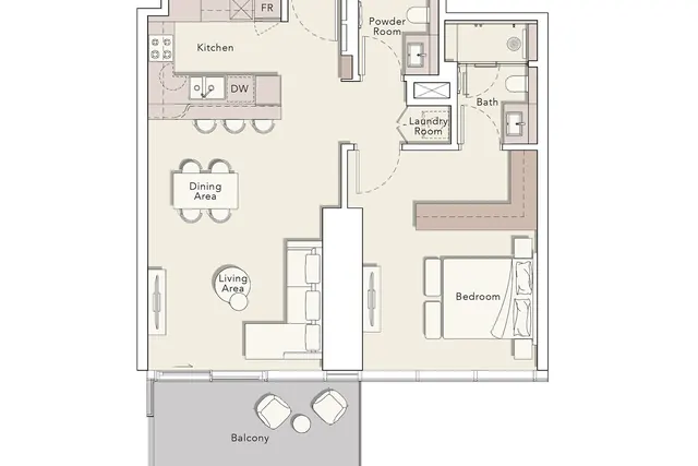 1 bedroom apartment
