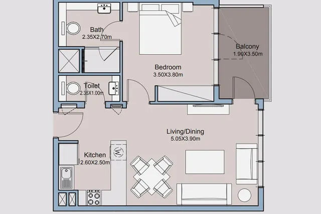 1 bedroom