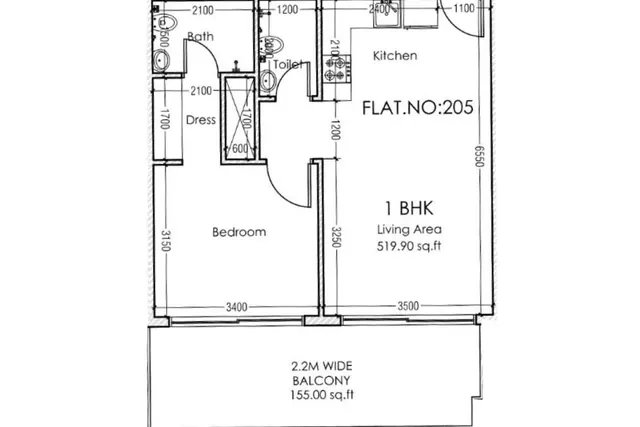 1 bedroom apartment