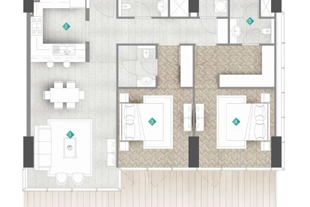 2 bedroom apartment