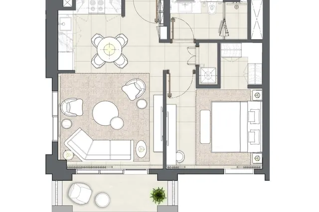 1 bedroom apartment