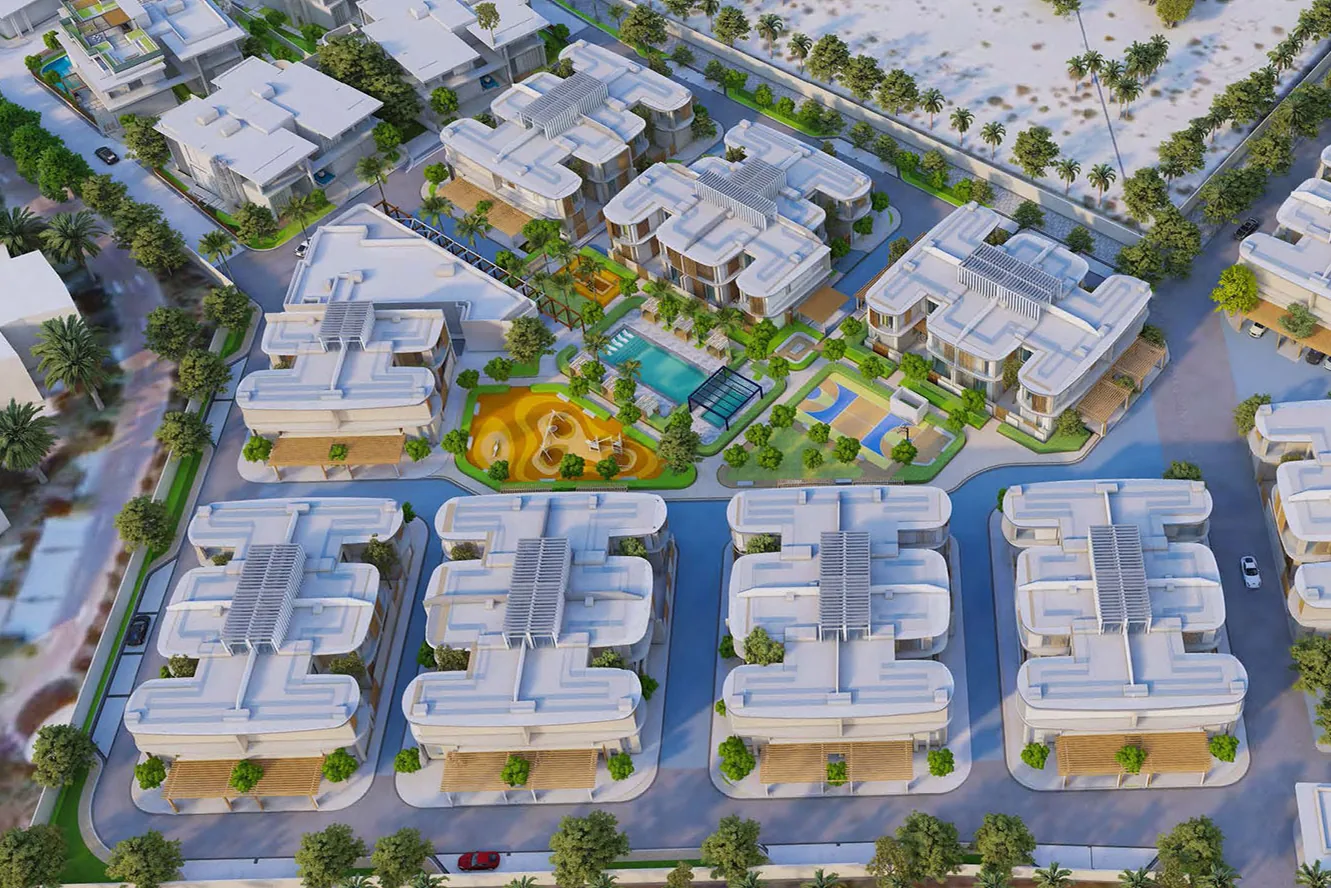 Townhouses near the park