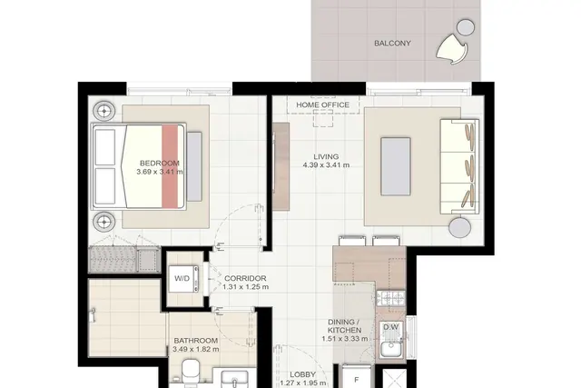 1 bedroom