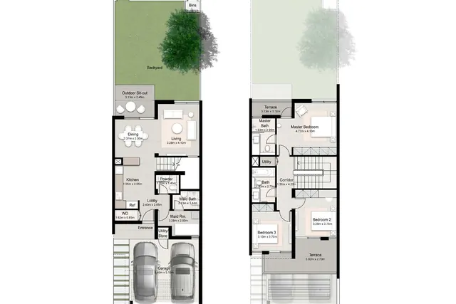 3 bedroom townhouse