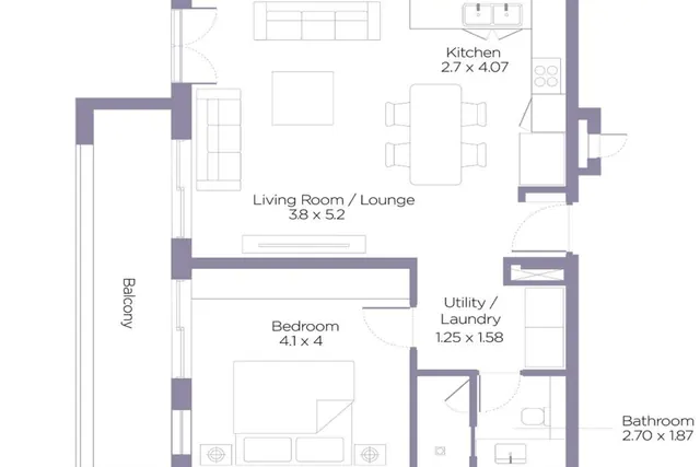 1 bedroom apartment