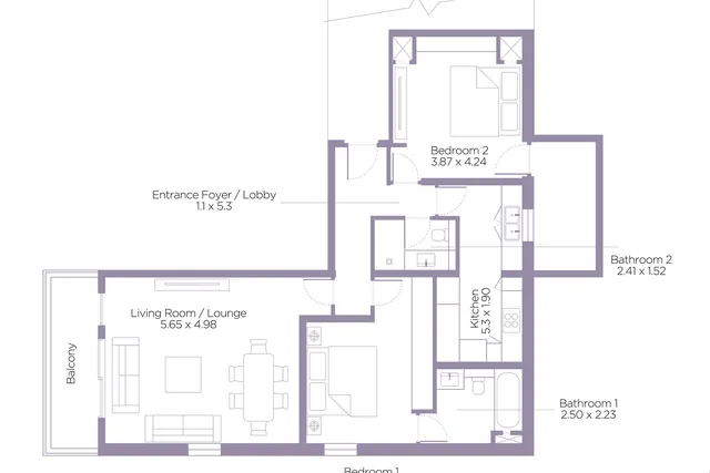 2 bedroom apartment