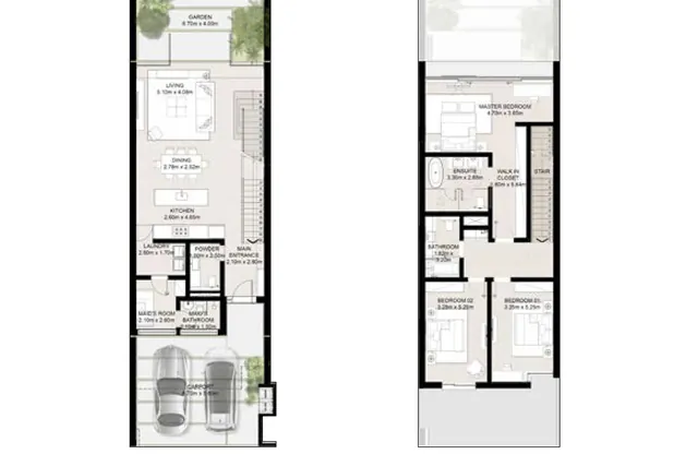 Two level townhouse (3 bedrooms)