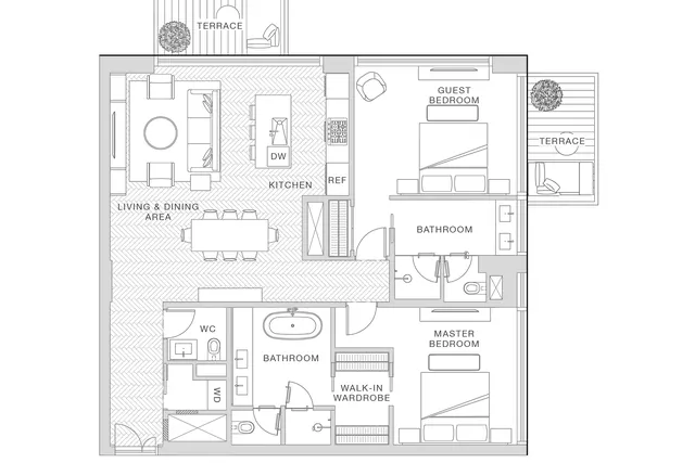 2 bedroom apartment