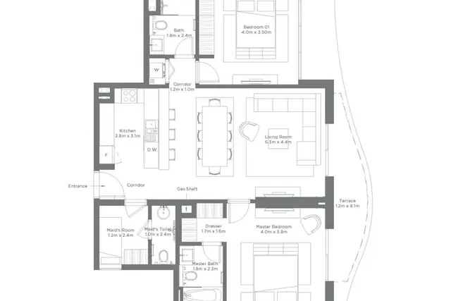 2 bedroom apartment