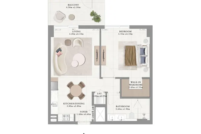 1 bedroom apartment