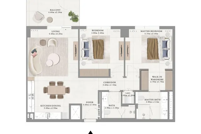 2 bedroom apartment