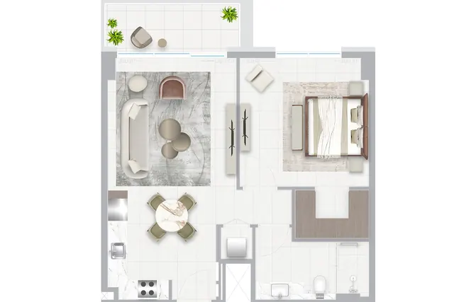 1 bedroom apartment