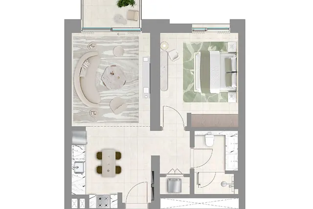 1 Bedroom apartment