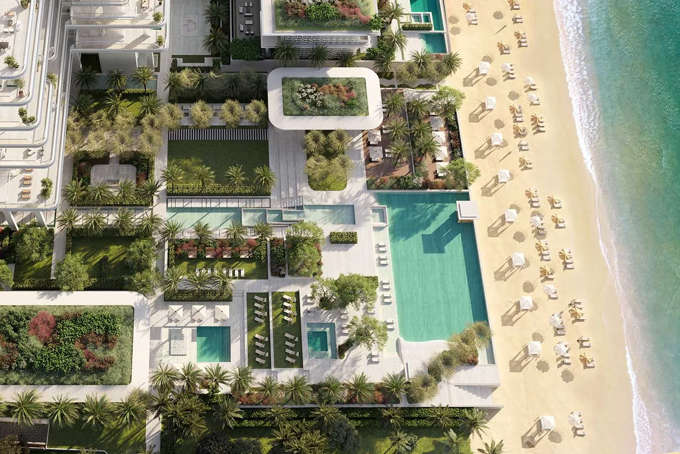 Private landscaped gardens by the sea