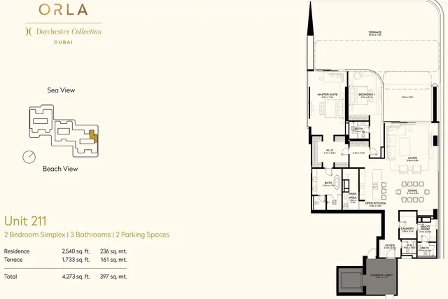 2 Bedroom Simplex