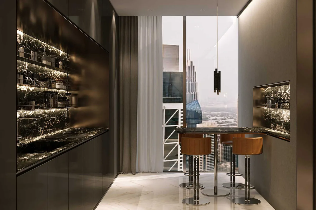 Fully equipped kitchens