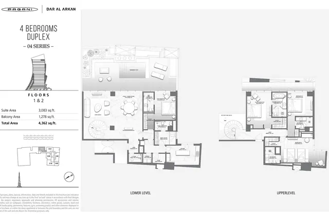 4 bedrooms duplex