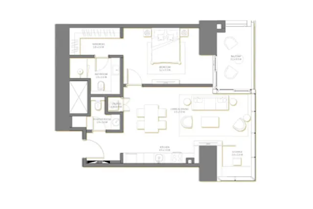 Tower 3, 1 bedroom