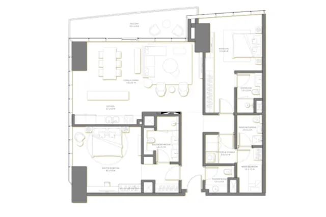 Tower 3, 2 bedroom