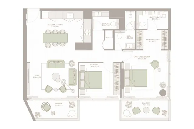 2 bedroom apartment