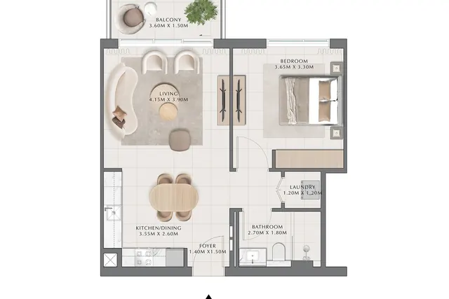 1 bedroom apartment