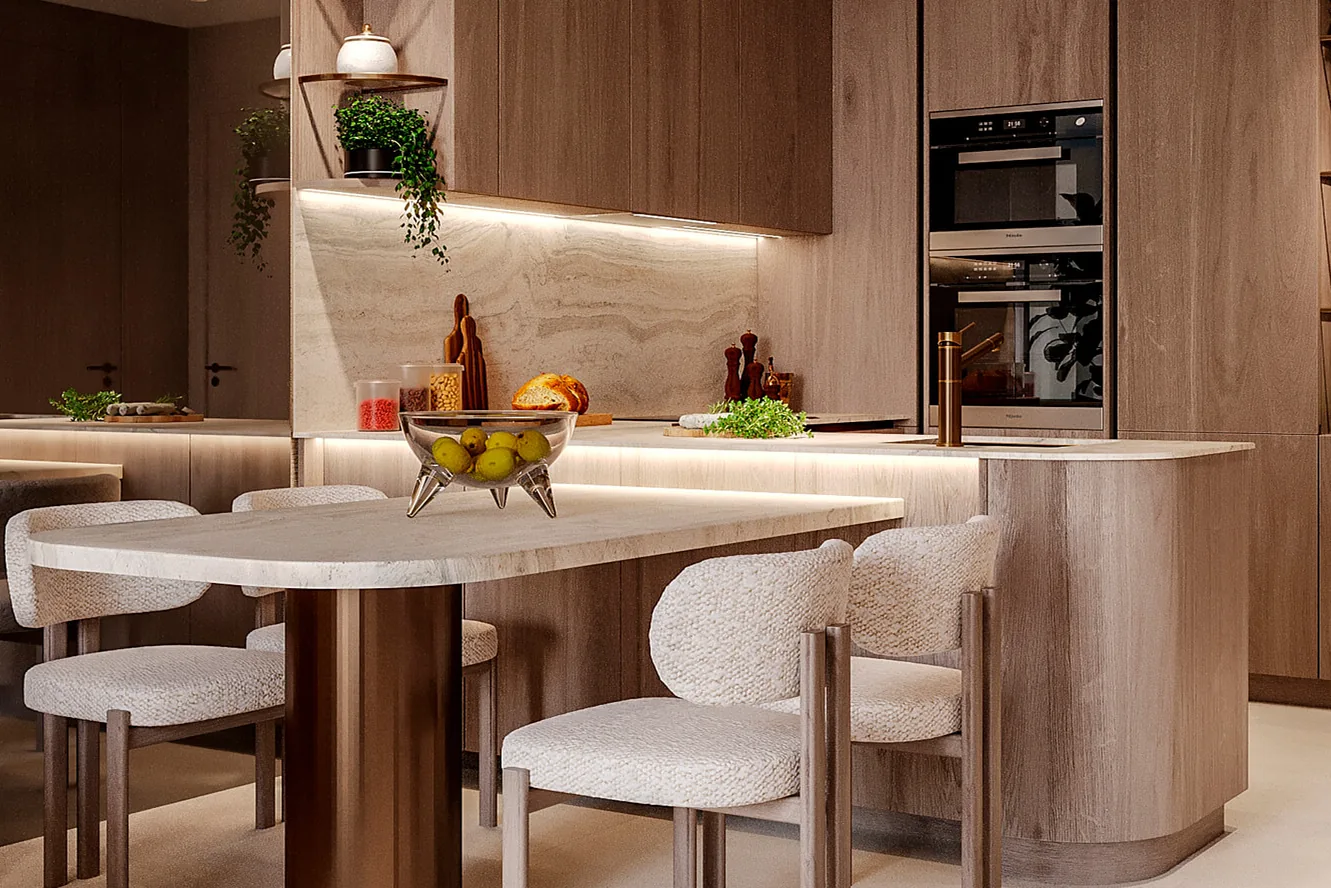 Fully furnished apartments with Smart Home system and iMac