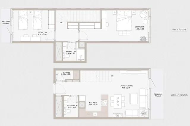 2 bedroom duplex